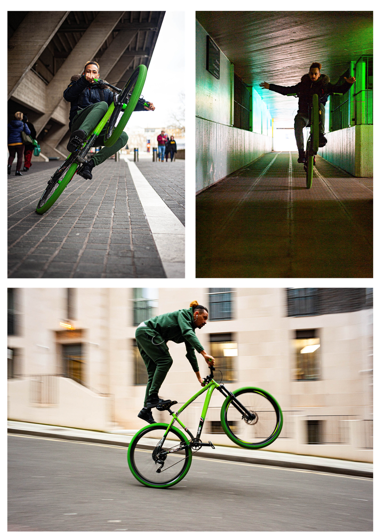 Kizzy wheelie bike rider